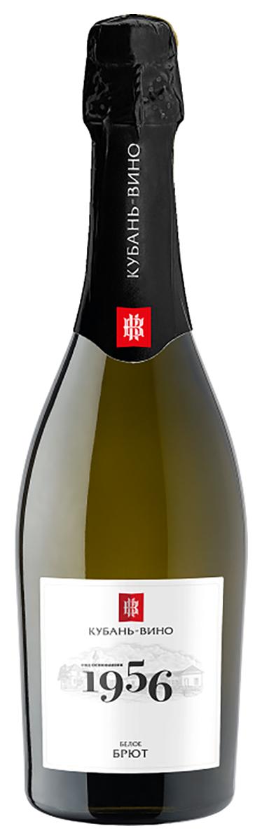 Вино Кубань-вино 1956, 10,5-12,5 % игристое белое полуслакое, Россия, 750 мл., стекло