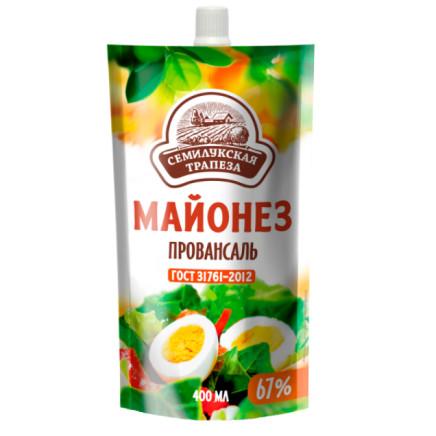 Майонез Семилукская трапеза Провансаль 375 гр., дой-пак