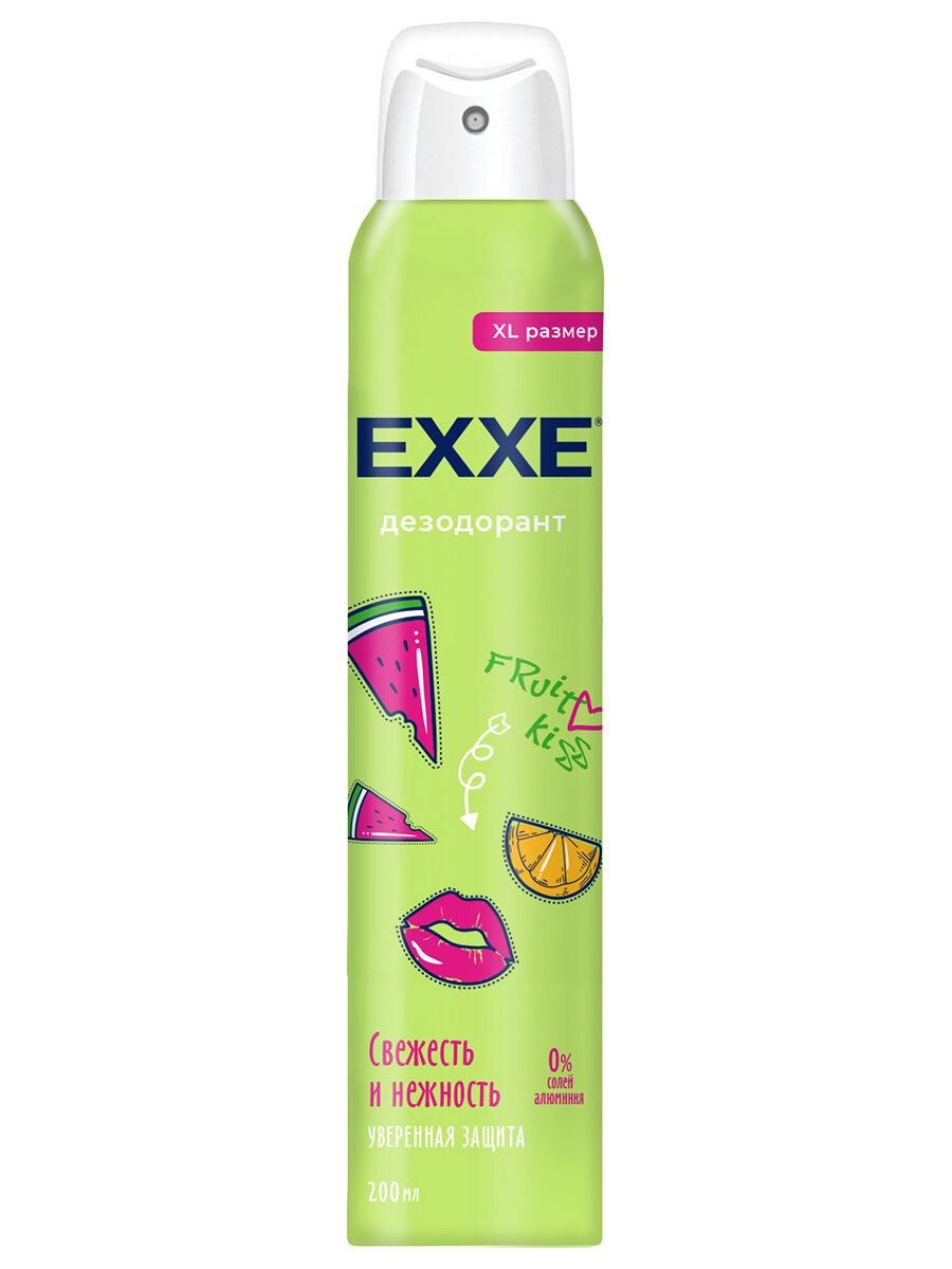 Дезодорант-спрей EXXE Fruit kiss Свежесть и нежность женский 200 мл., баллон