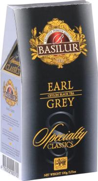 Чай Basilur, Избранная классика Эрл Грей черный, 100 гр., картон