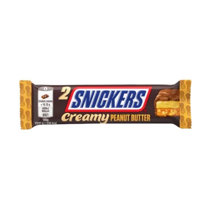 Батончик шоколадный Snickers Creamy Peanut Butter Single 36,5 гр., флоу-пак