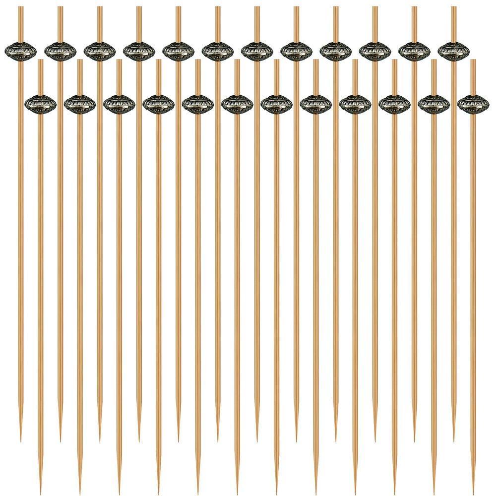 Шпажки для канапе Мультидом дамаск 24 штуки 12 см., пакет