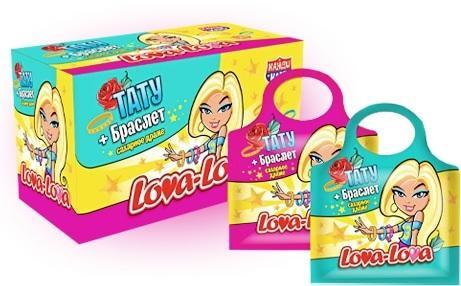 Конфета Канди Клаб Lova-Lova с тату и браслетом 3 гр., саше