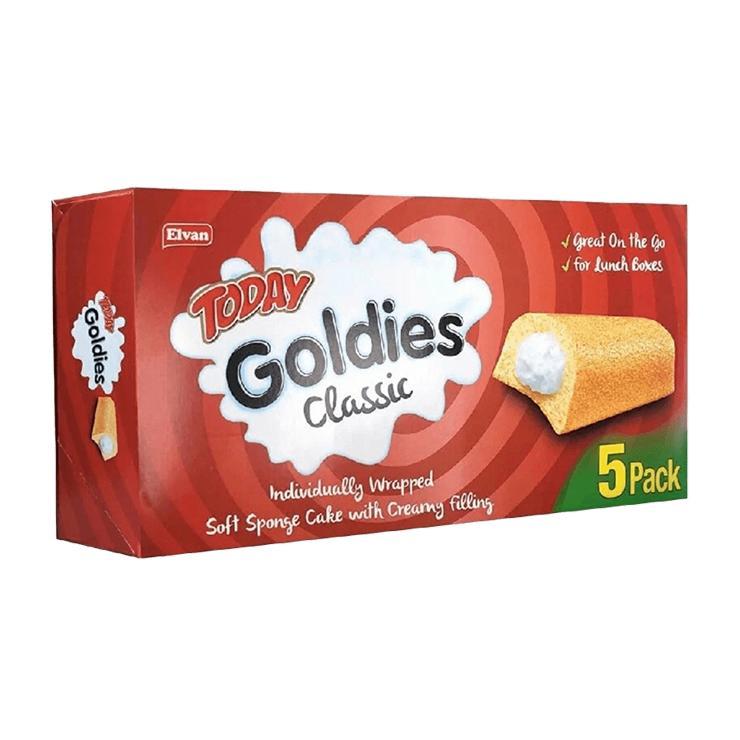 Кекс Today Goldies Cake Milk батончик молочный крем мультипак 5х40 гр., картон