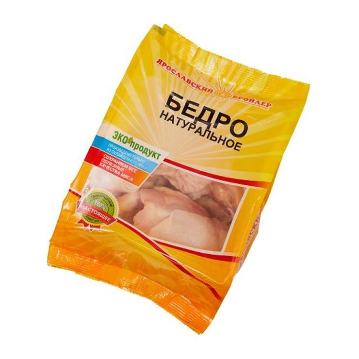 Бедро куриное Ярославский бройлер натуральное з/м 740 гр., пакет