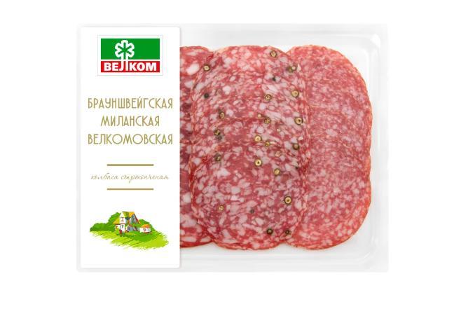 Нарезка сырокопченый набор Браун Милан Велком 90 гр., в/у
