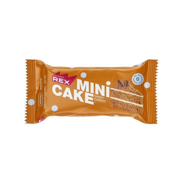 Пирожное протеиновое ProteinRex Морковный тортик 40 гр., флоу-пак