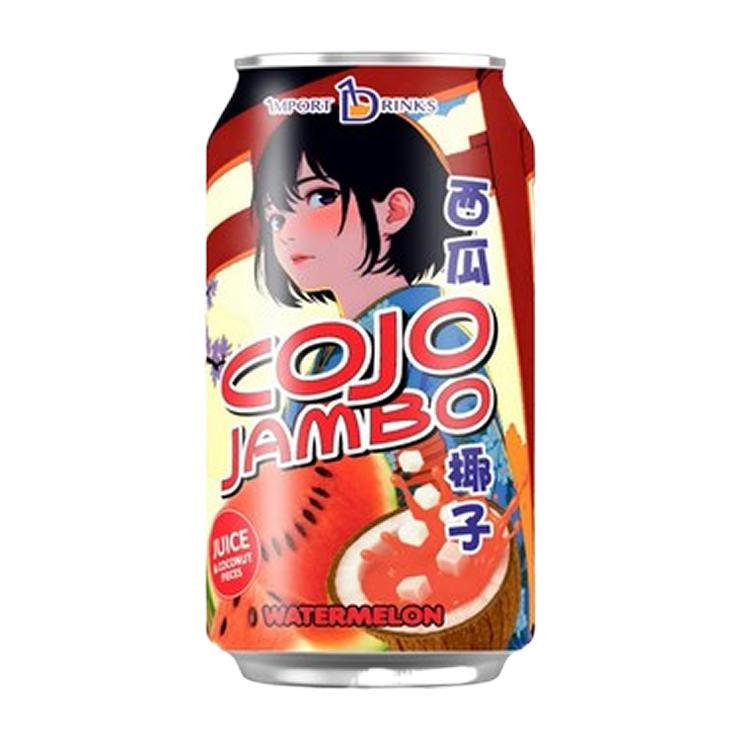 Напиток газированный COJO JAMBO Juice nata de coco watermelon 330 мл., ж/б