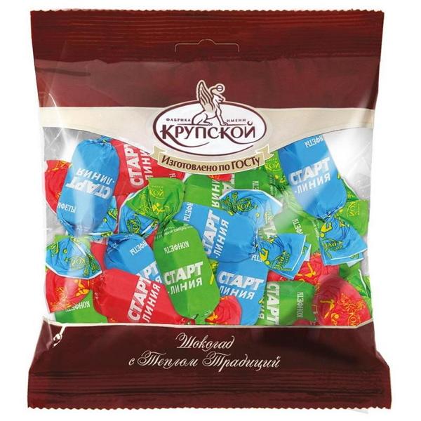 Конфеты Славянка Старт-линия, 200 гр., пластиковый пакет купить оптом ...