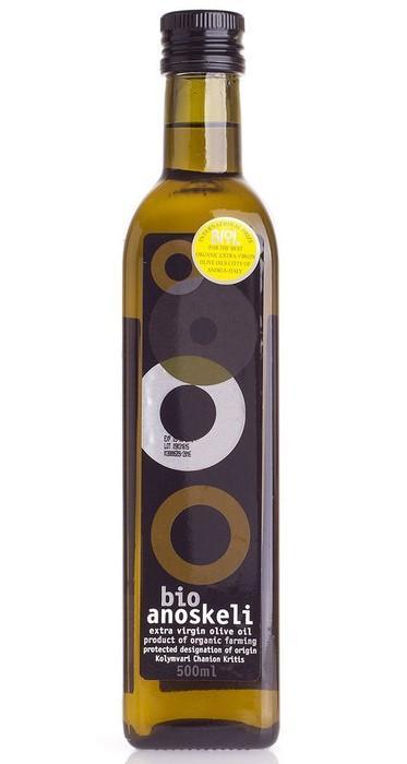 Масло оливковое Anoskeli Bio Extra Virgin нерафинированное 500 мл., стекло