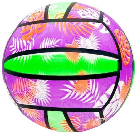 Мяч детский надувной Папоротник цветной микс 22,5 см.