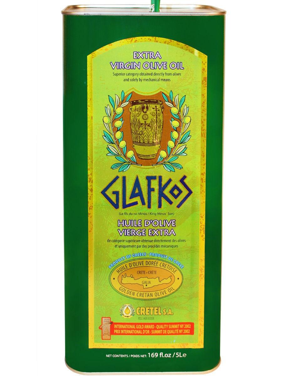 Масло оливковое Glafkos EVOO AC < 0,1-0,8, 5 л., ж/б
