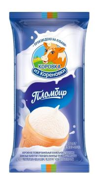 Мороженое стаканчик вафельный Коровка из Кореновки пломбир, 100 гр., флоу-пак