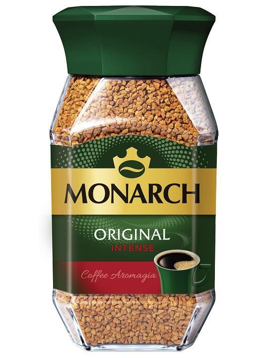 Кофе MONARCH ORIGINAL INTENSE натуральный растворимый сублимированный 95 гр., стекло