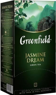 Чай Greenfield зеленый Jasmine Dream 25 пакетиков 50 гр., картон