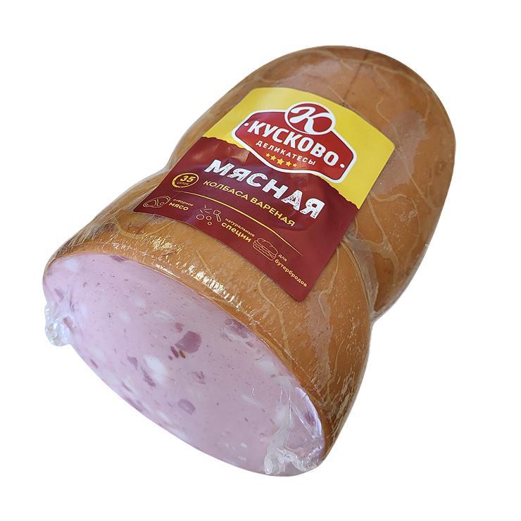 Колбаса Кусково вареная мясная натурин 1,5 кг., вакуум
