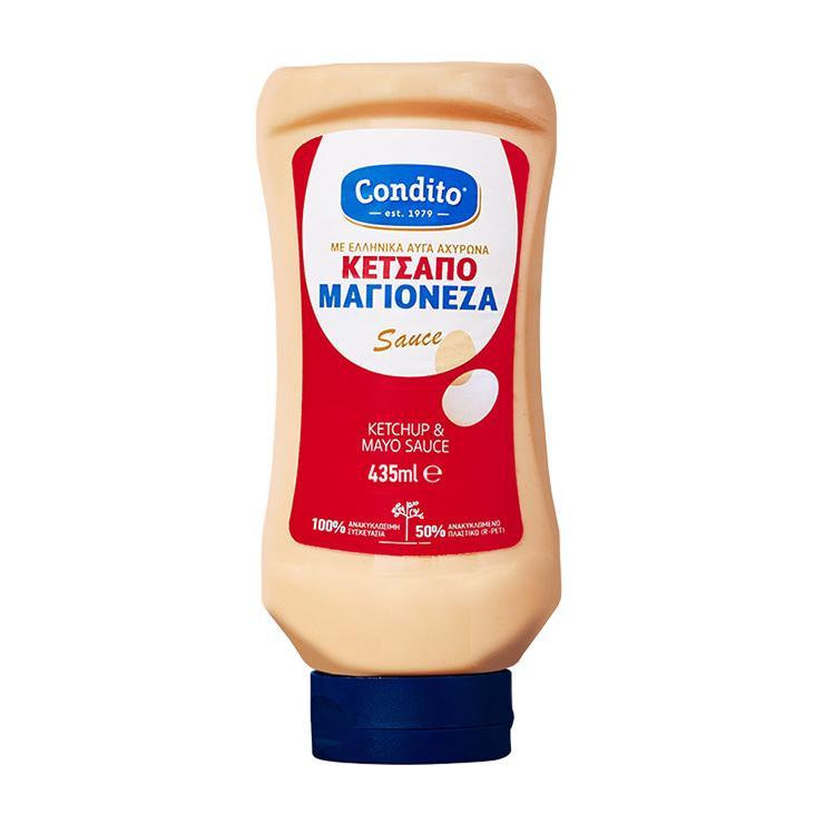 Соус Condito Ketchup & Mayo майонез и кетчуп 435 гр., ПЭТ
