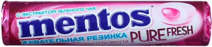 Жевательная резинка Mentos Pure Fresh Тутти Фрутти 15,5 гр., обертка