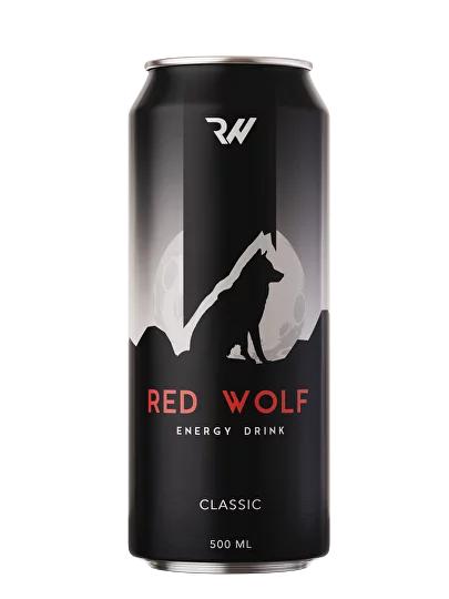 Напиток энергетический RED WOLF classic 450 мл., ж/б