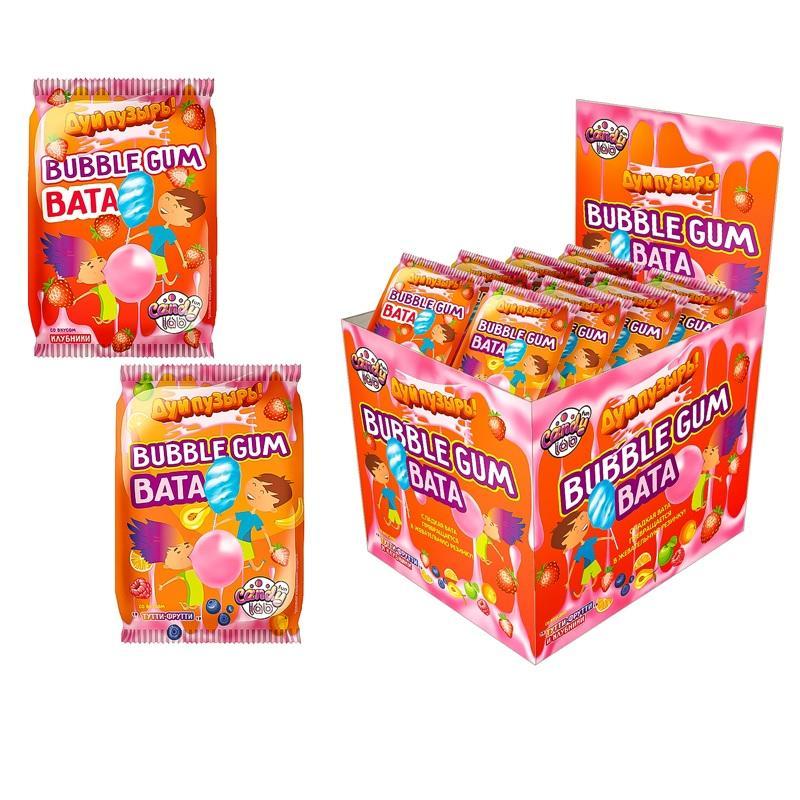 Жевательная резинка Fun Candy Lab Дуй пузырь Bubble gum вата 5 гр., флоу-пак