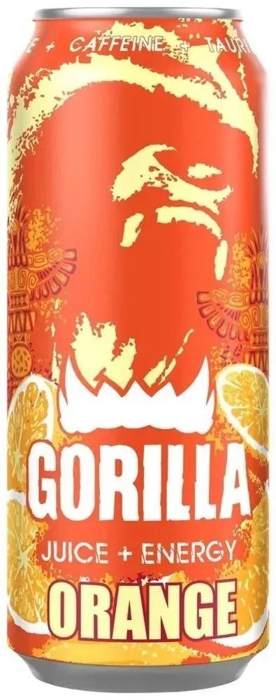 Напиток энергетический Gorilla Orange Апельсин 450 мл., ж/б