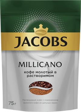 Кофе Jacobs Monarch, Millicano растворимый, 75 гр., дой-пак