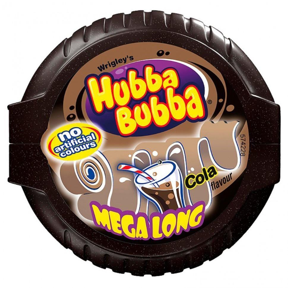 Жевательная резинка Hubba Bubba Mega Long Cola 56 гр., пластик