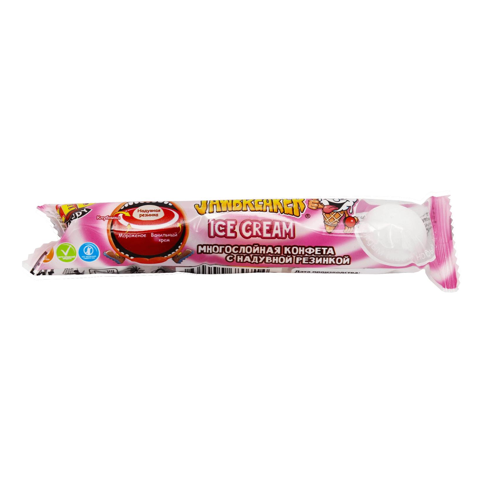 Конфета Zed Candy Зубодробилка айс крим с надувной резинкой 41 гр., флоу-пак