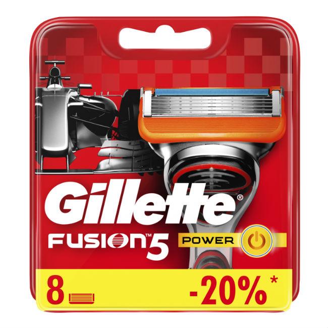 Кассеты для станка Gillette Fusion Power, 8 шт