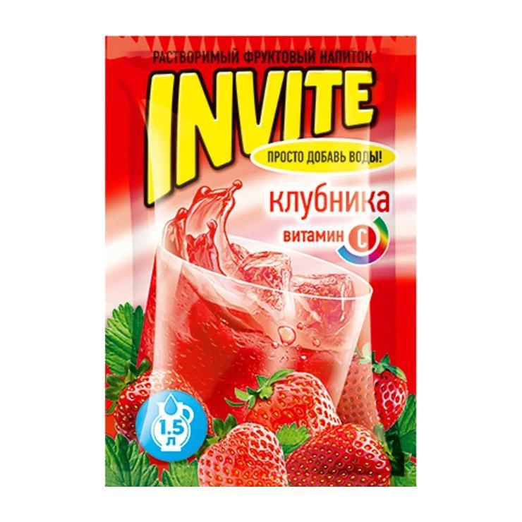 Напиток растворимый Invite клубника 9 гр., саше