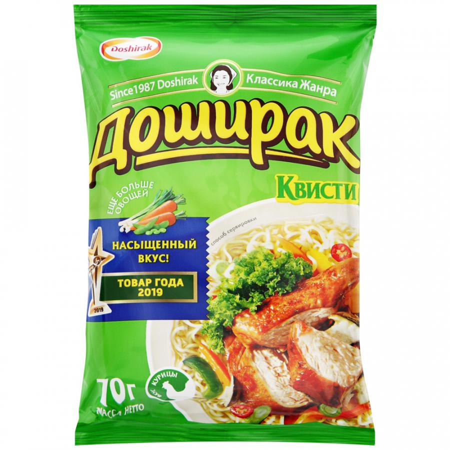 Лапша быстрого приготовления Доширак - Квисти ВБП Курица 70 гр., флоу-пак