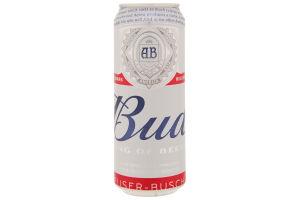 Пиво Bud светлое пастеризованное 5%, 450 мл., ж/б