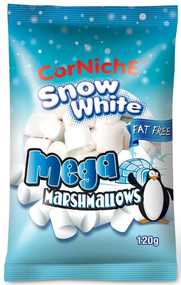 Мармелад Marshmallows снежок, CorNiche, 120 гр, флоу-пак