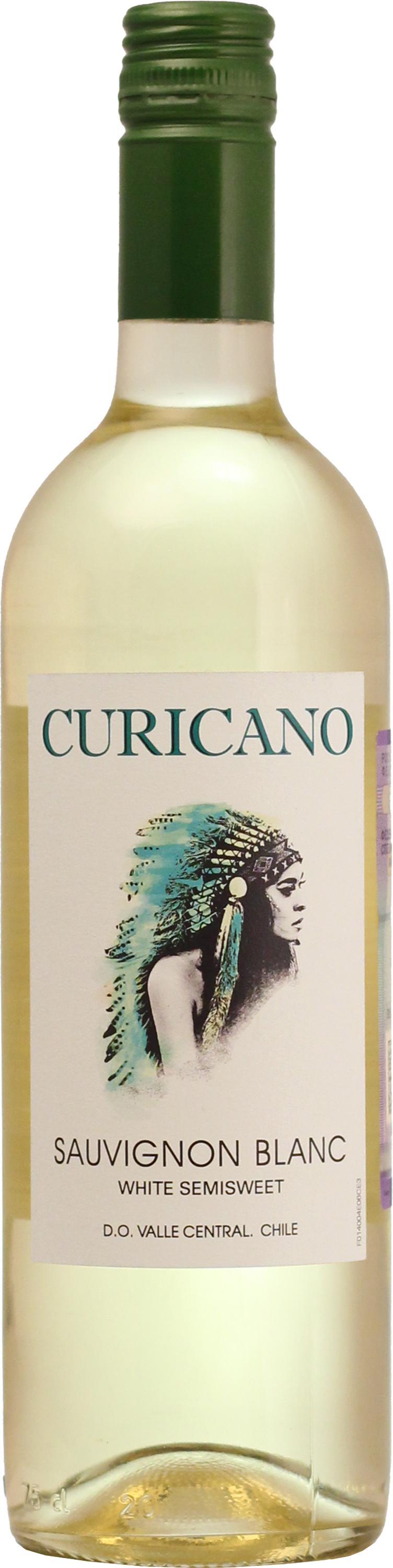 Вино Curicano Совиньон Блан белое полусладкое 12,5% Чили 750 мл., стекло