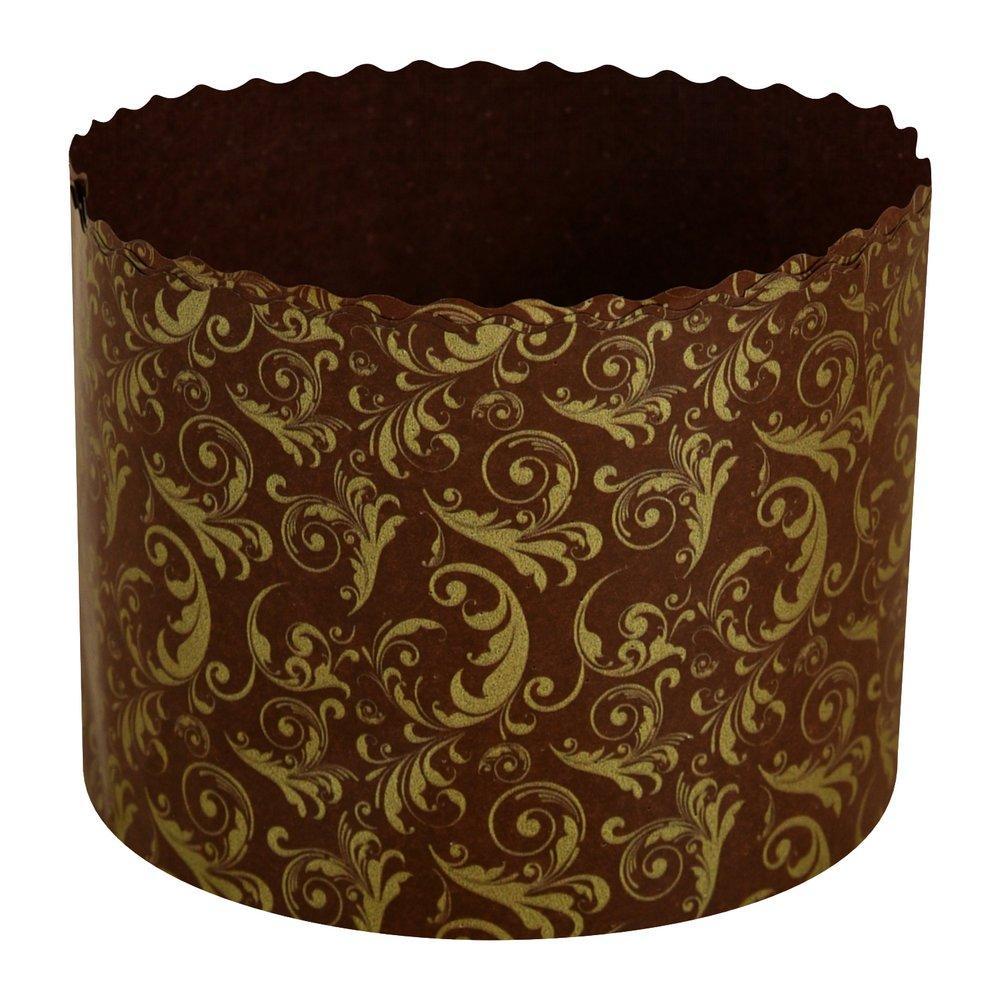 Форма для выпечки кулича бумажная Мультидом пасхальная красная 3 штуки 11 см х 8,5 см., пакет