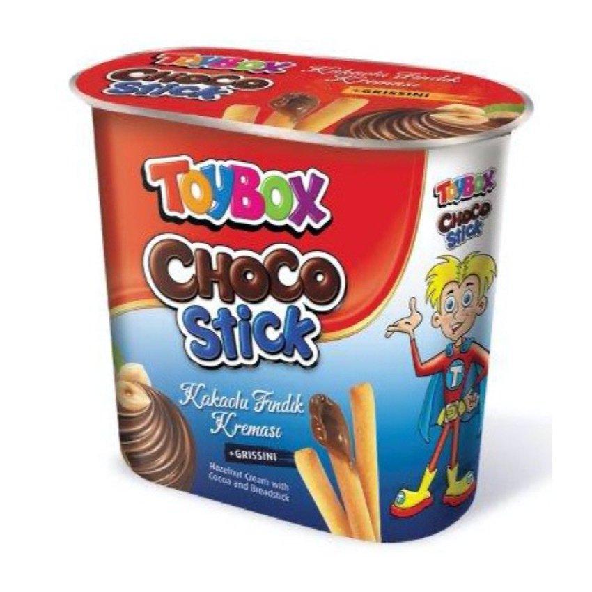 Палочки Toybox Choko stick бисквитные с ореховой пастой, 56 гр., пластиковый стакан