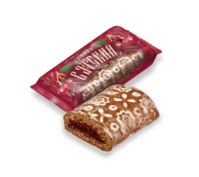 Вятский пряник Дымка с вишневым вареньем 120 гр., флоу-пак