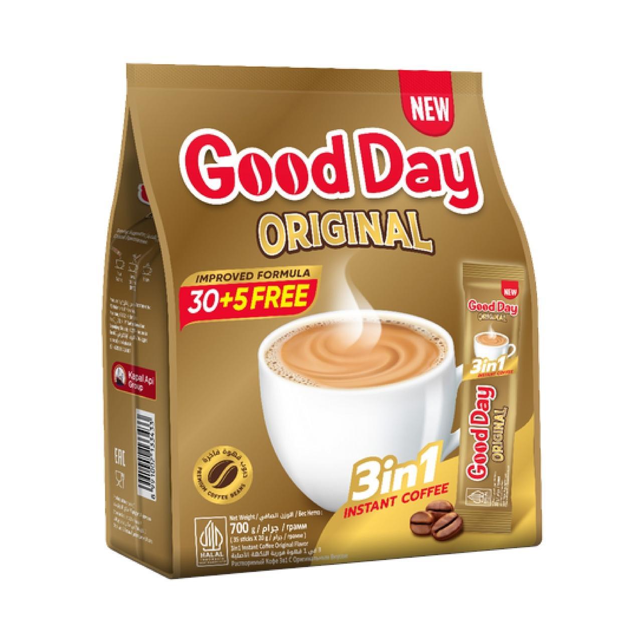 Кофе Good Day 3 в 1 Оригинальный в стиках 30х20 гр., флоу-пак
