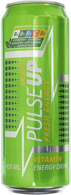 Напиток энергетический Pulseup Fresh Energy Mojito 450 мл., ж/б