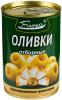 Оливки Барко Зеленые отборные фаршированные креветками, 280 гр., ж/б