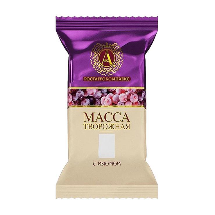 Масса творожная А.Ростагрокомплекс изюм 13% 80 гр., флоу-пак