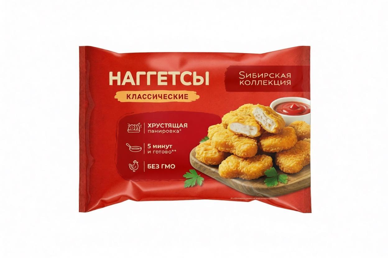Наггетсы Сибирская Коллекция классические 220 гр., флоу-пак