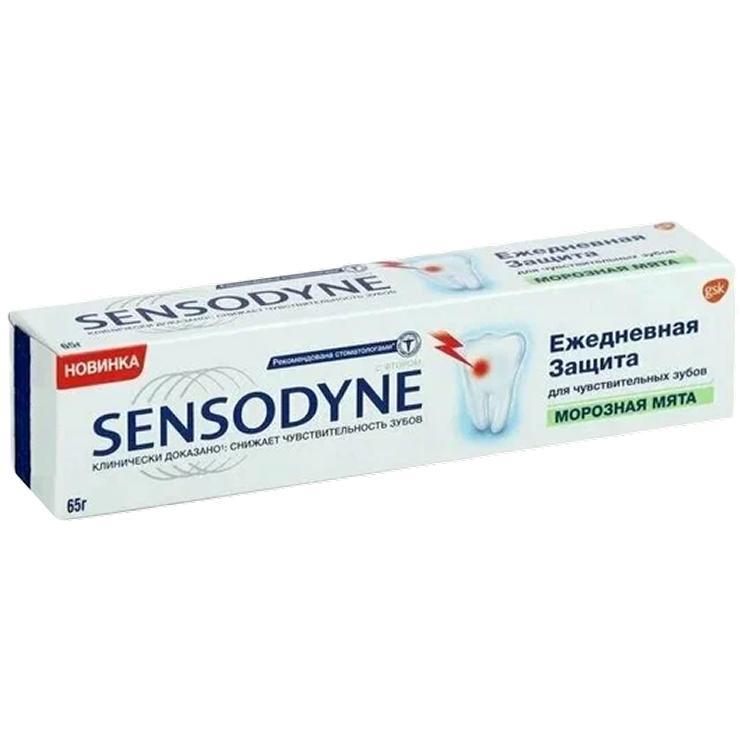 Зубная паста Sensodyne ежедневная защита морозная мята 65 гр., тюбик