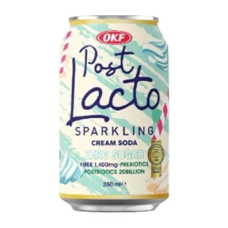Напиток газированный Post Lacto Cream Soda zero sugar 350 мл., ж/б
