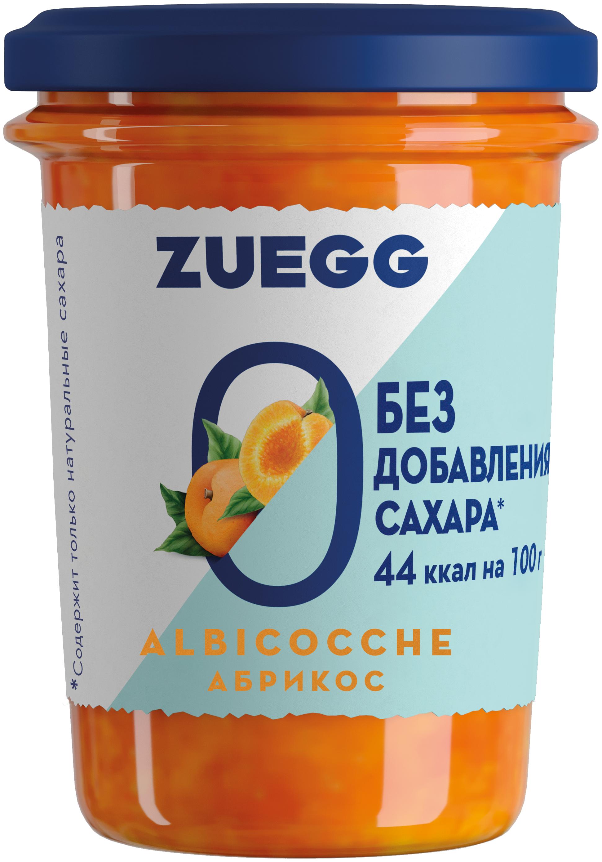 Конфитюр Zuegg  Абрикос без сахара, 220 гр., стекло