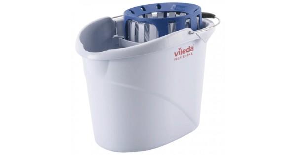 Ведро Vileda Супер-моп с системой отжима для веревочных и ленточных МОПов, овальное, объем 10 л.