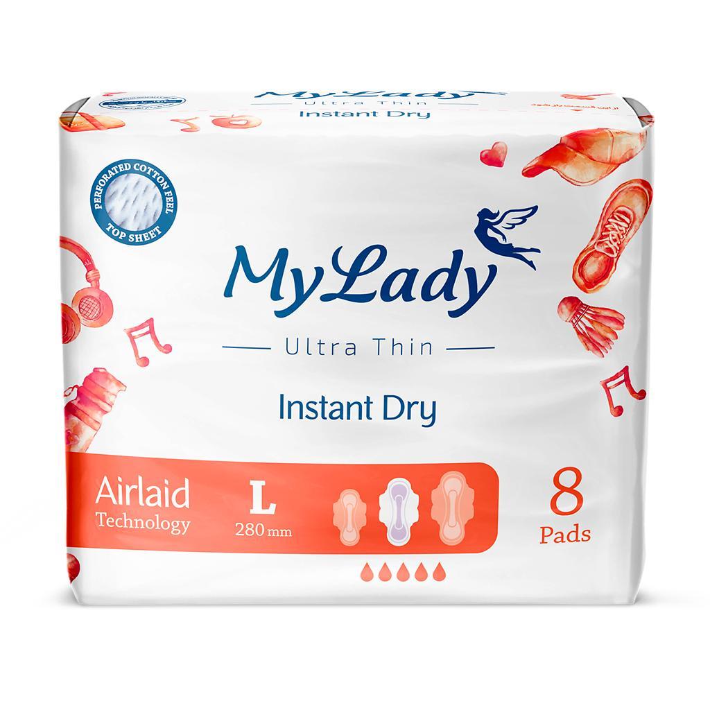 Прокладки гигиенические My Lady Instant Dry Large 8 шт., флоу-пак