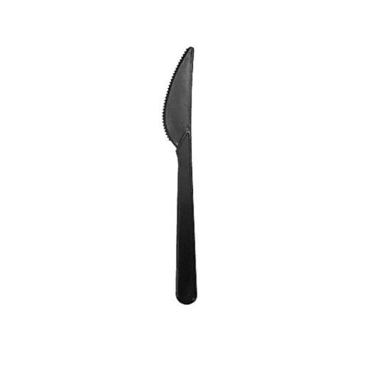 Нож столовый h180 мм PS черный