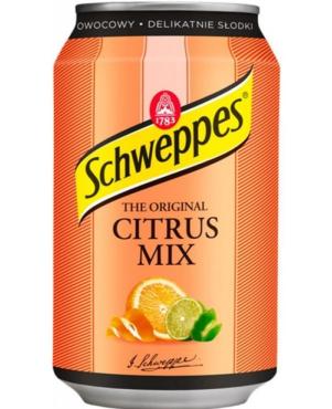 Напиток Schweppes The Original Citrus Mix безалкогольный газированный, 330 мл., ж/б