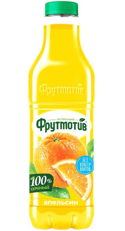 Напиток сокосодержащий Фрутмотив Солнечный апельсин 1,5 л., ПЭТ